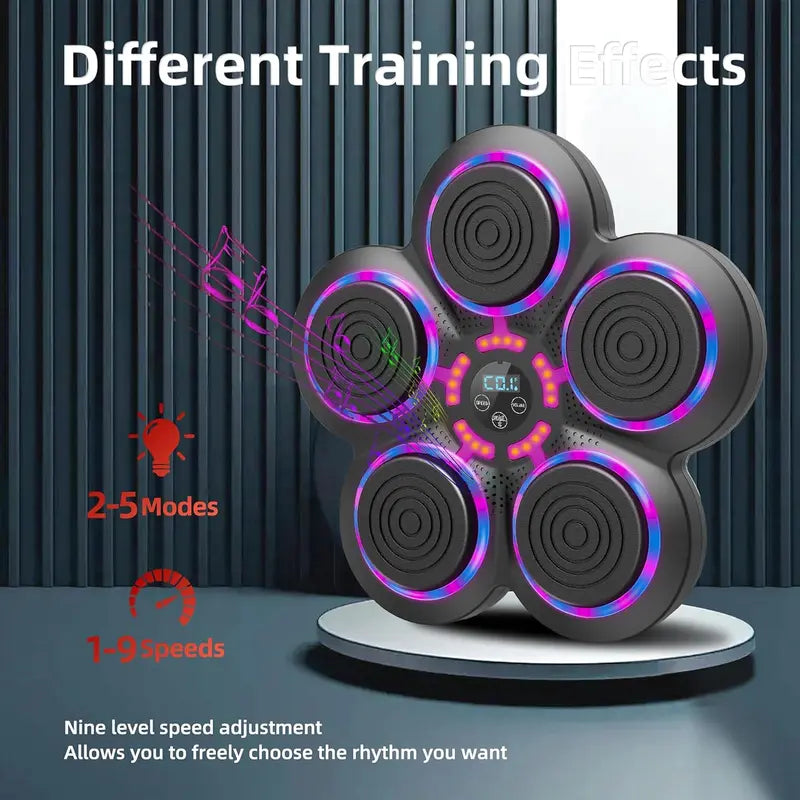Music Boxing Machine With Boxing Gloves, Smart Bluetooth Boxing Trainer, Boxing Wall Mount Machine for Adults Kids, Electronic Boxing Target Fitness For Home Office Gym